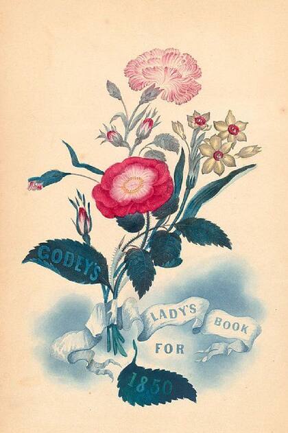 Publicidad en Godey's Lady's Book en 1850
