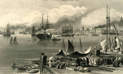 Puerto de Nueva Orleans, 1872 (Foto: Getty Images)
