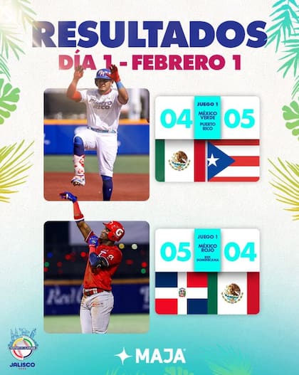 Puerto Rico y Dominicana ganan su primer partido en la Serie del Caribe 2026 (X @beisboldecaribe)