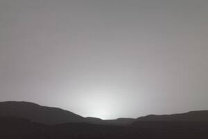 Puesta de sol en Marte capatada por Perseverance