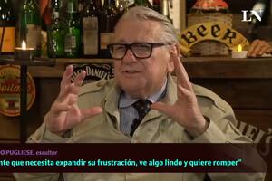 Pugliese, en un reportaje con LN+, sobre sus obras: "Es un placer para mi hacer estas cosas, son como hijos míos"
