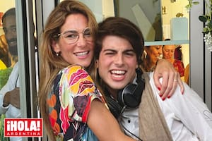 Puli y Sylvestre Corti Maderna en una imagen de su álbum personal.