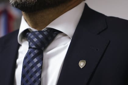 Pullaro, durante la entrevista con LA NACION