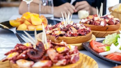 Pulpo a la Gallega es un platillo español común.