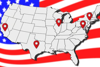 Puntos de las protestas activas en Estados Unidos