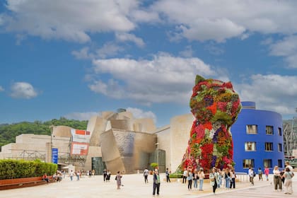 Puppy, el perro del Guggenheim que creó el artista Jeff Koons