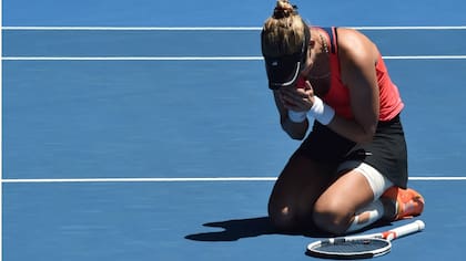 Pura emoción: las lágrimas de Lucic, en el court central de Australia