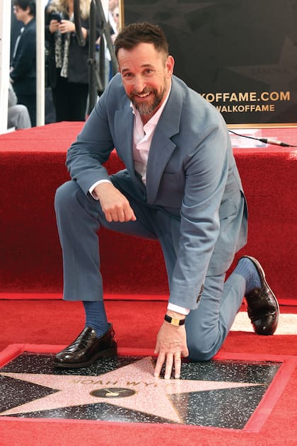 Pura felicidad y
emoción al recibir
su estrella en el
Paseo de la Fama