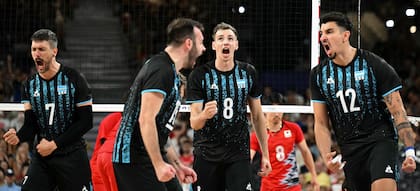 Puro grito, Luciano De Cecco durante los Juegos de París