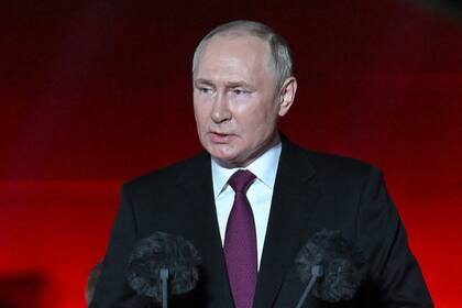 Putin, durante el discurso en Kursk