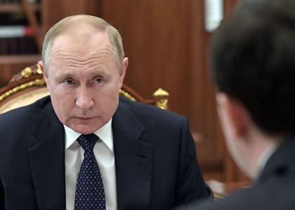 Putin, el 29 de marzo pasado, durante una reunión en el Kremlin