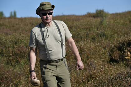 Putin en la Reserva Natural Sayano-Shushenski.