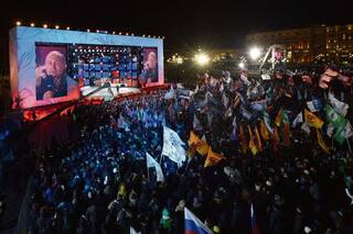 En plena tensión con Occidente,una clara reelección fortalece a Putin