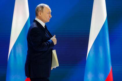 Putin, tras dar su discurso en Moscú
