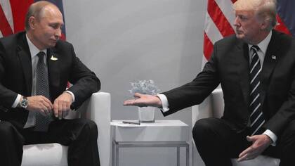 Putin y Trump en Hamburgo