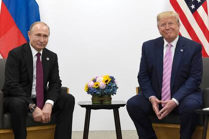 Putin y Trump en el G20 de Osaka, en 2019
