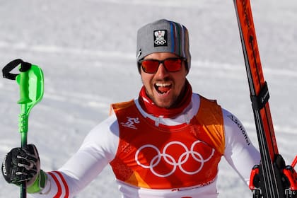 Marcel Hirscher se lució y obtuvo su primera medalla de oro en los Juegos Olímpicos