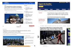 Qué dijeron los medios internacionales sobre la marcha contra Milei