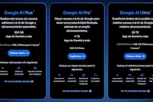 Google AI Pro ahora ofrece 5TB de almacenamiento en la nube