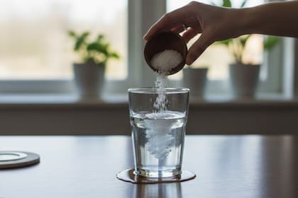 Tomar agua mineralizada (agua segura con una pizca de sal) es una de las estrategias para desinflamar el organismo