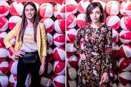 ¿Qué look te gusta más? el de Agustina Córdova, blazer + leggin + gafas o el de Belén Chavanne, vestido boho estampado