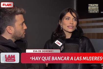 "Que ni se les ocurra comparar esta película con el caso de Thelma. No tiene absolutamente nada que ver", afirmó Eva De Dominici (Foto: Captura de TV / América)