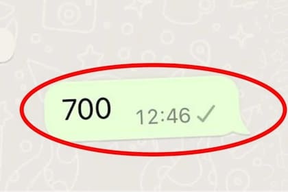 Qué significa el número "700" en WhatsApp
