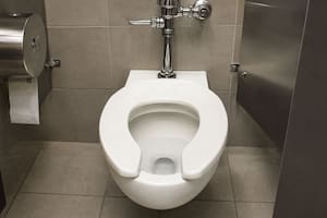 Por qué los inodoros de los baños públicos tienen el asiento abierto en forma de U