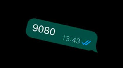 Qué significa la cifra 9080 en una conversación de WhatsApp