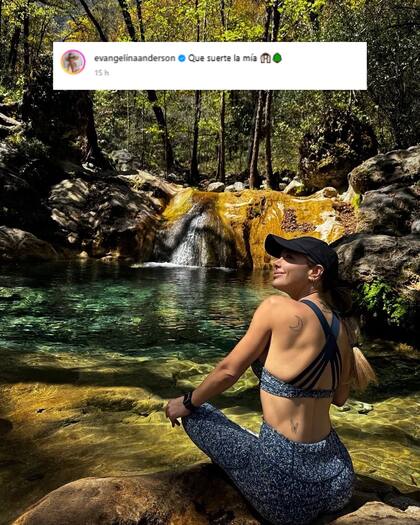 "Qué suerte la mía", expresó Anderson tras la experiencia que tuvo en Monterrey (Foto: Instagram @evangelinaanderson)