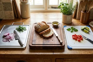 Qué tipo de tabla es ideal para la cocina: ¿metal, madera o plástico?