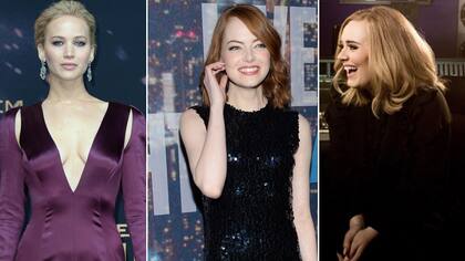 ¡Qué trío! Jennifer Lawrence Emma Stone y Adele compartieron una cena