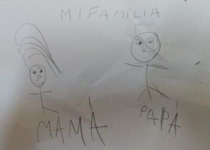 "Queremos un papá y una mamá pero también abuelos, tías y tías para pasear todos juntos en el parque", dicen Tina y Tiziano
