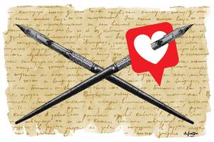 "Querido comermierda": un diálogo irónico entre escritores