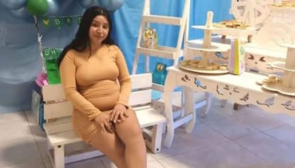 Quesada durante su baby shower