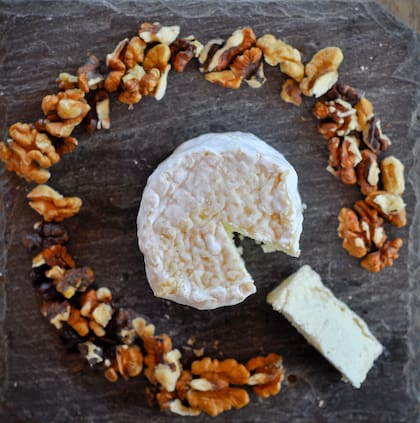 Queso charolais, uno de los más buscados de la producción de Baudet.