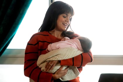 Natalie Pérez como Bárbara, quien alquiló su vientre a cambio de una remuneración que mejore su calidad de vida