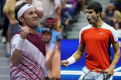 Quien gane el US Open de Casper Ruud y Carlos Alcaraz, será número 1 del mundo desde la próxima semana