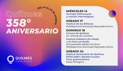 Quilmes lleva adelante varias actividades para celebrar su aniversario n° 358