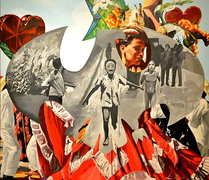 Quimeras, pintura de Jaime Ruiz, uno de los artistas representados por diderotart.mx