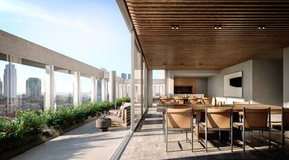 Quincho de la unidad.