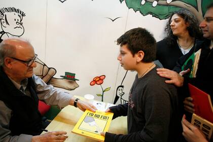 El creador de Mafalda se tomaba tiempo para charlar con cada lector 