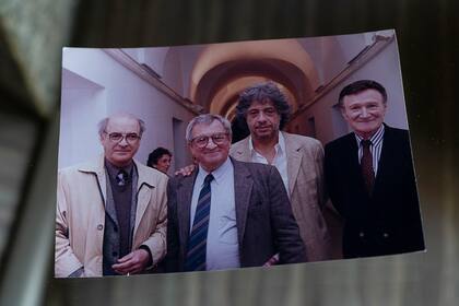 Quino, Garaycochea y Caloi con José Narosky