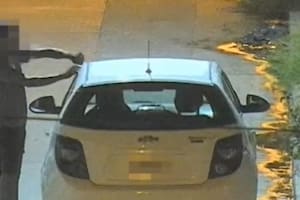 Escena insólita: quiso robar un auto con una tijera y todo quedó filmado por cámaras