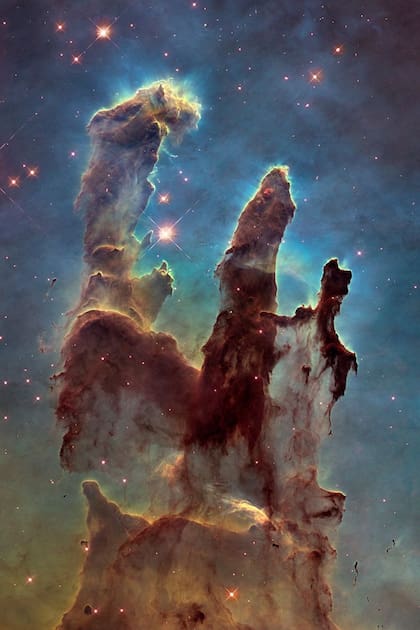Quizá la foto más famosa del Hubble, los Pilares de la Creación