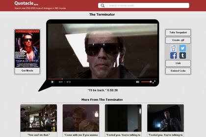 Quotacle utiliza fragmentos de películas para crear diversas animaciones GIF