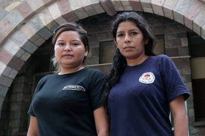 R. Bonilla y S. Virazate, las rescatistas