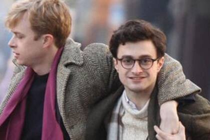 Radcliffe en el rodaje de Kill your darlings