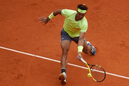 Rafa Nadal en su cancha preferida: la central de Roland Garros