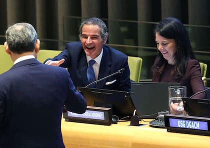 Rafael Grossi, en la audiencia en la que defendió su candidatura para ser secretario general de la ONU, en Nueva York.